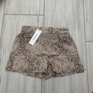 Calvin Klein snake skin print fabric shorts
